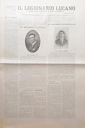 Seller image for Organo Federazione Fascista di Basilicata - Il Legionario Lucano N. 37 - 1923 for sale by Chartaland