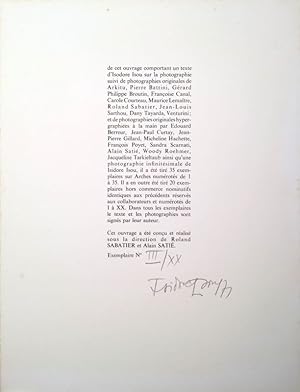 Image du vendeur pour La Photographie ciselante, hypergraphique, infinitsimale et supertemporelle mis en vente par Chlo et Denis Ozanne
