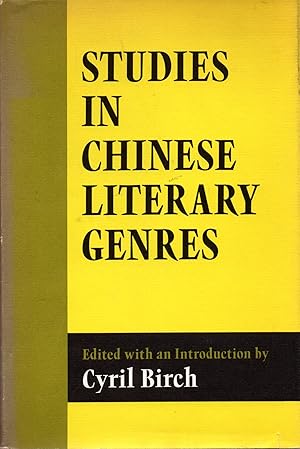 Seller image for Studies in chinese literary genres for sale by JP Livres