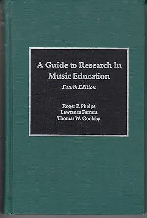 Imagen del vendedor de A Guide to Research in Music Education a la venta por Robinson Street Books, IOBA