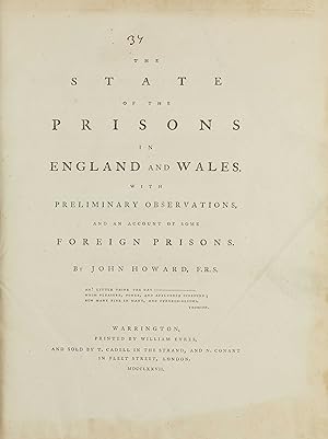 The State of the Prisons in England and Wales, with Preliminary Observations, and an Account of S...