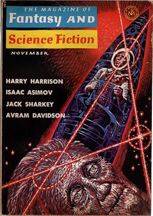 Imagen del vendedor de The Magazine of Fantasy And Science Fiction, November, 1964. Featuring Stories by Harry Harrison, Issac Asimov, Jack Sharkey, Avram Davidson. Collectible Pulp Magazine. a la venta por Once Read Books