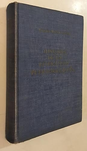 Seller image for Historia de la Literatura Puertorriquena for sale by Once Upon A Time
