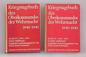 Bild des Verkufers fr KRIEGSTAGEBUCH DES OBERKOMMANDOS DER WEHRMACHT 1940-1945. Band IV: 1. Januar 1944 - 22. Mai 1945 zum Verkauf von INFINIBU KG