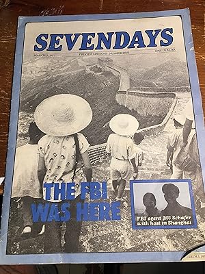 Seller image for Seven Days. Preview Editions Number One. March 3, 1975. for sale by Bristlecone Books  RMABA