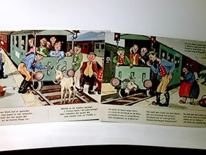 Humor. Auf de schwäb sche Eisebahne., 2 x Alte Ansichtskarte / Postkarte farbig, ungel. ca 60ger ...