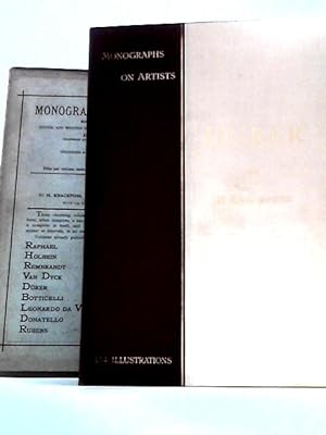 Imagen del vendedor de Durer (Monographs on Artists) a la venta por World of Rare Books