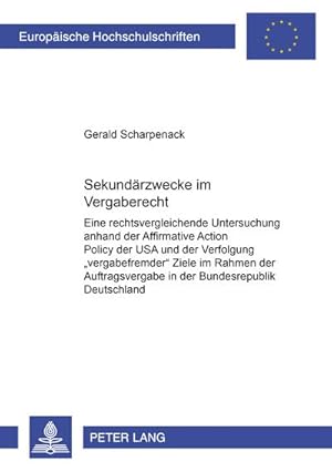 Immagine del venditore per Sekundrzwecke im Vergaberecht venduto da BuchWeltWeit Ludwig Meier e.K.