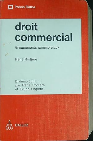 Seller image for Droit commercial: Groupements commerciaux for sale by Librodifaccia