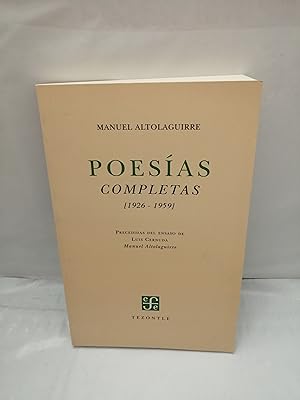 Immagine del venditore per Manuel Altolaguirre: Poesas completas, 1926-1959 (Primera edicin facsimilar 2005) venduto da Libros Angulo