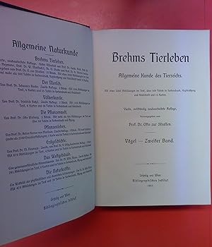 Immagine del venditore per Brehms Tierleben - Siebenter Band: Vgel - Zweiter Band (4. Auflage) venduto da biblion2