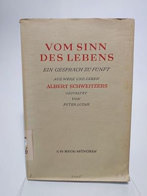 Immagine del venditore per Vom Sinn des Lebens. Ein Gesprch zu fnft. venduto da Antiquariat Bookfarm