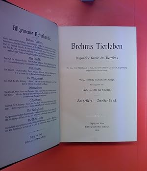 Immagine del venditore per Brehms Tierleben - Elfter Band: Sugetiere - Zweiter Band (4. Auflage) venduto da biblion2