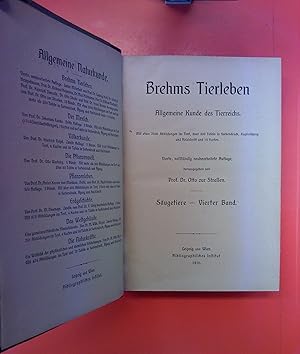 Immagine del venditore per Brehms Tierleben - Dreizehnter Band: Sugetiere - Vierter Band (4. Auflage) venduto da biblion2