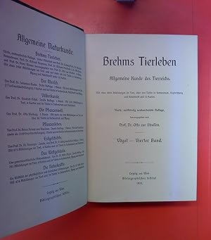 Immagine del venditore per Brehms Tierleben - Neunter Band: Vgel - Vierter Band (4. Auflage) venduto da biblion2