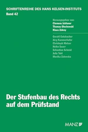 Seller image for Der Stufenbau des Rechts auf dem Prfstand for sale by Rheinberg-Buch Andreas Meier eK