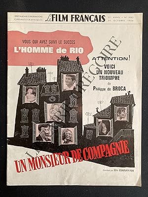 LE FILM FRANCAIS-N°1065-30 OCTOBRE 1964-UN MONSIEUR DE COMPAGNIE