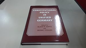 Image du vendeur pour Constitutional Policy in Unified Germany mis en vente par BoundlessBookstore