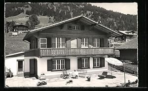 Bild des Verkufers fr Ansichtskarte Adelboden, Chalet Winnetou zum Verkauf von Bartko-Reher