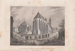 Bild des Verk�ufers f�r Die Pfarrkirche und der alte r�mische Tempel zu Tulln, Nieder-�sterreich. Stahlstich-Ansicht. zum Verkauf von Antiquariat Dennis R. Plummer