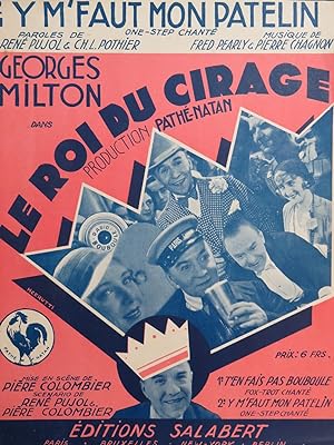 Seller image for PEARLY Fred et CHAGNON Pierre Y m'faut mon Pat'lin Chant Piano 1931 for sale by partitions-anciennes