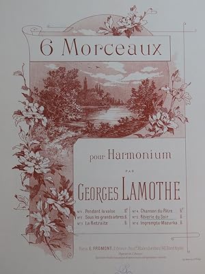 Seller image for LAMOTHE Georges Rverie du Soir Harmonium for sale by partitions-anciennes