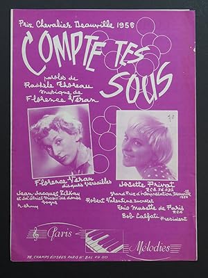 Seller image for Compte tes sous Florence Vran Chant Piano 1956 for sale by partitions-anciennes