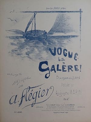 Seller image for FLGIER A. Vogue la Galre ! Chant Piano 1893 for sale by partitions-anciennes