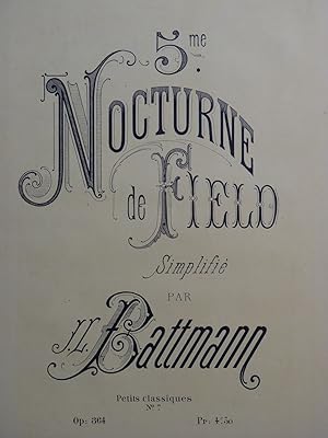 Seller image for FIELD John Nocturne No 5 Piano 1874 for sale by partitions-anciennes