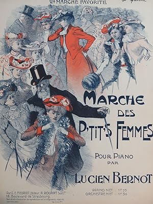 Bild des Verkufers fr BERNOT Lucien Marche des P'tits Femmes Piano ca1905 zum Verkauf von partitions-anciennes