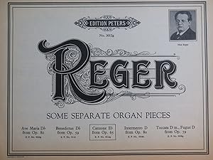 REGER Max Canzone Eb op 65 Orgue