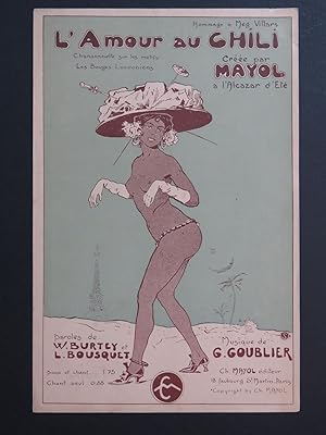 Seller image for GOUBLIER Gustave L'Amour au Chili Chant 1909 for sale by partitions-anciennes