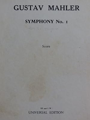 MAHLER Gustav Symphonie No 1 Orchestre 1966