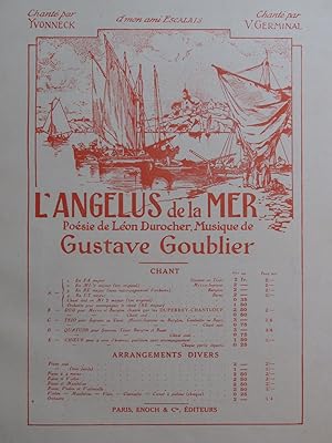 Seller image for GOUBLIER Gustave L'Anglus de la Mer Chant Piano 1931 for sale by partitions-anciennes