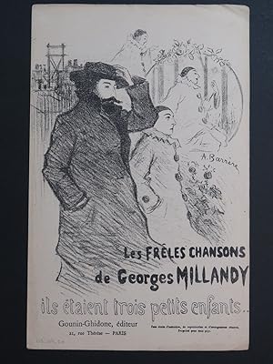 Imagen del vendedor de Ils taient Trois Petits Enfants Georges Millandy Chant a la venta por partitions-anciennes