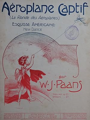 Imagen del vendedor de PAANS W. J. Aroplane-Captif Piano 1909 a la venta por partitions-anciennes