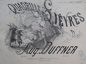 Seller image for DUFFNER Auguste Quadrille des Livres Piano XIXe sicle for sale by partitions-anciennes