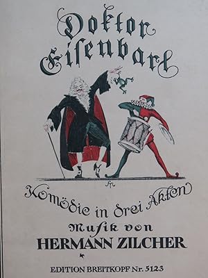 Imagen del vendedor de ZILCHER Hermann Doktor Eisenbart Opra Chant Piano 1921 a la venta por partitions-anciennes