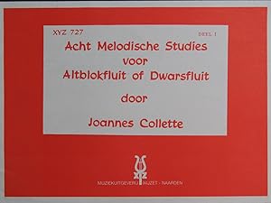 COLLETTE Joannes Acht Melodische Studies Flûtes à bec