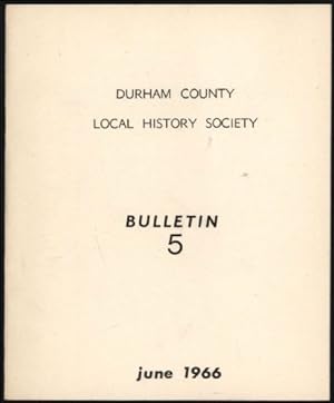 Durham County Local History Society. Bulletin 5.