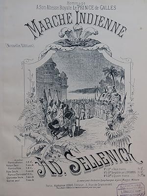 Seller image for SELLENICK Ad. Marche Indienne Piano 1883 for sale by partitions-anciennes