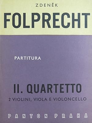 FOLPRECHT Zdenek Quartetto op 31 Violon Alto Violoncelle 1959