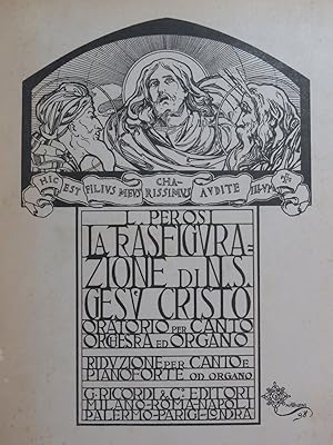 PEROSI Lorenzo La Trasfigurazione di N. S. Gesu Cristo Oratorio Chant Piano 1898