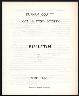 Durham County Local History Society. Bulletin 3.