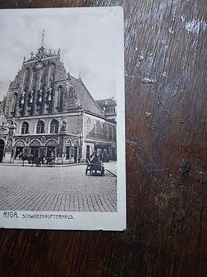 Postkarte Riga Schwarzhäupterhaus