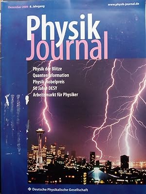 Seller image for Physik Journal. 8. Jahrgang. Dezember 2009 for sale by Versandantiquariat Jena