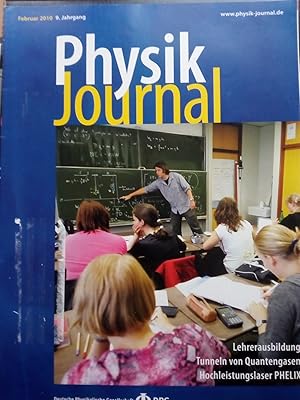 Image du vendeur pour Physik Journal. 9. Jahrgang. Februar 2010 mis en vente par Versandantiquariat Jena
