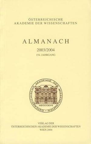 Almanach der Akademie der Wissenschaften / Almanach 2003/2004: 154. Jahrgang