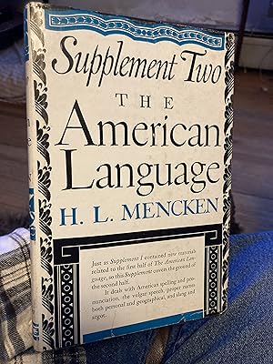 Seller image for supplement two the american language for sale by A.C. Daniel's Collectable Books