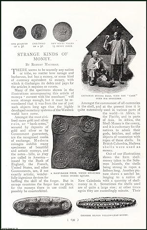 Imagen del vendedor de Silver Shoe-Money ; Chinese Cash ; Bar-Money Used in China ; Paper-Postage Money & more : Stange Kinds of Money. An uncommon original article from the Harmsworth London Magazine, 1898. a la venta por Cosmo Books